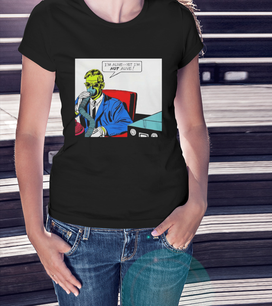 I'm Alive Yet I'm Not Alive Comic Pop Art Retro Bubble T-Shirt