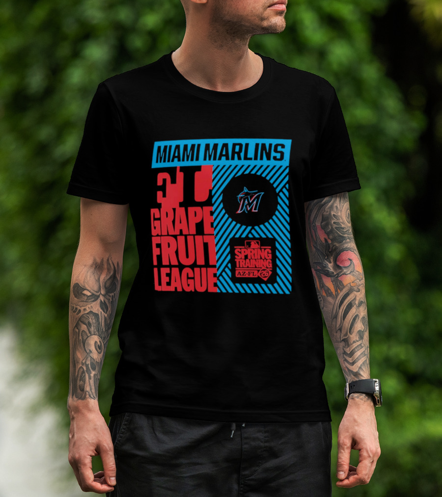 Miami Marlins 2026 Spring Training Grapefruit League 34 T-Shirt