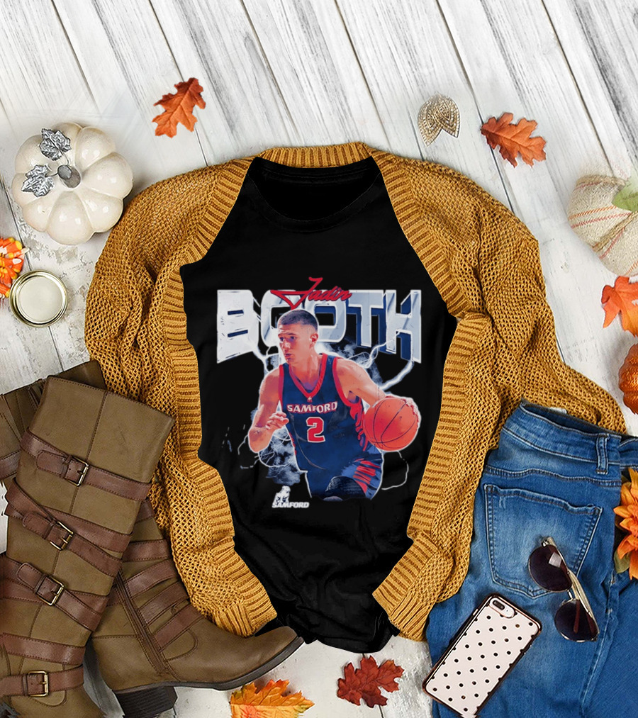 Jadin Booth Samford Basketball Number 2 NCAA '26 T-Shirt