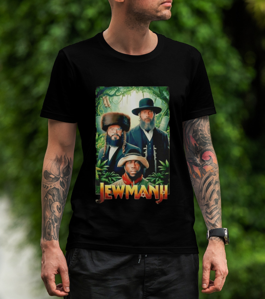 Jewmanji Movie Parody With Orthodox Jewish Characters T-Shirt