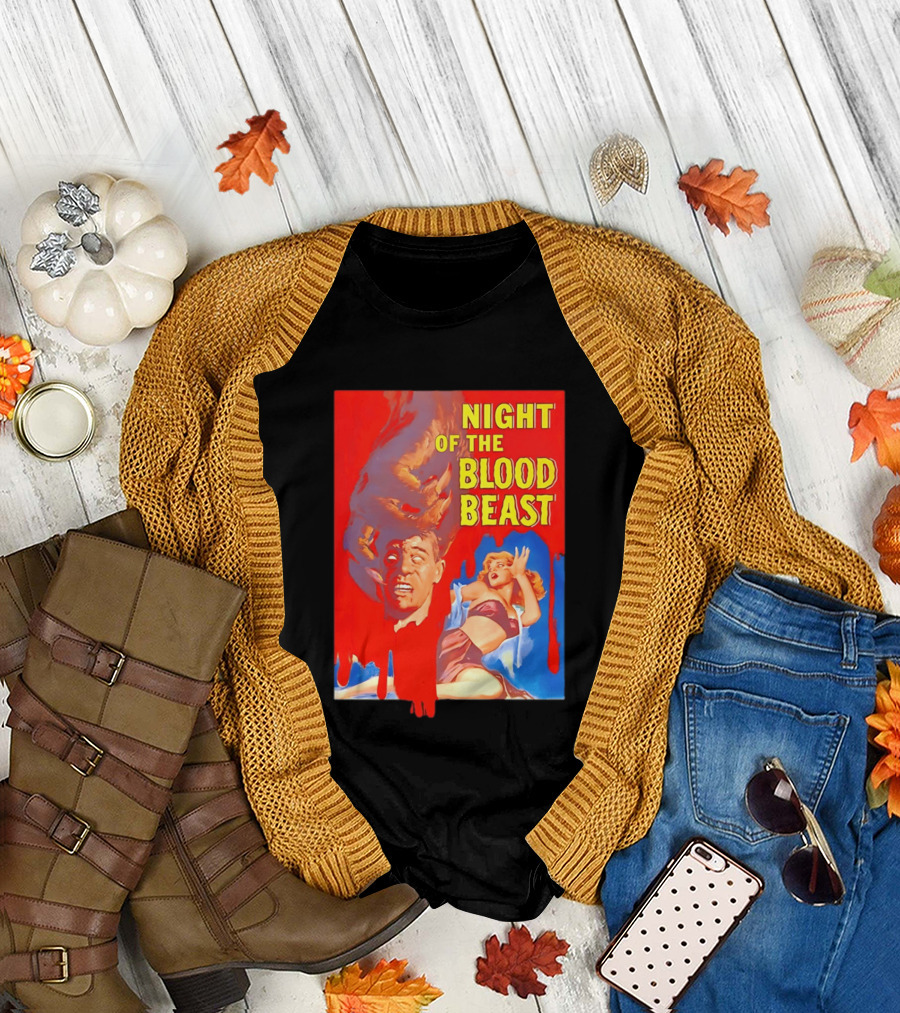 Night of the Blood Beast Vintage Horror Movie T-Shirt