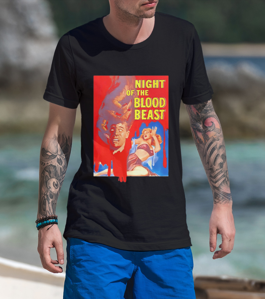 Night Of The Blood Beast Vintage Horror Movie T-Shirt