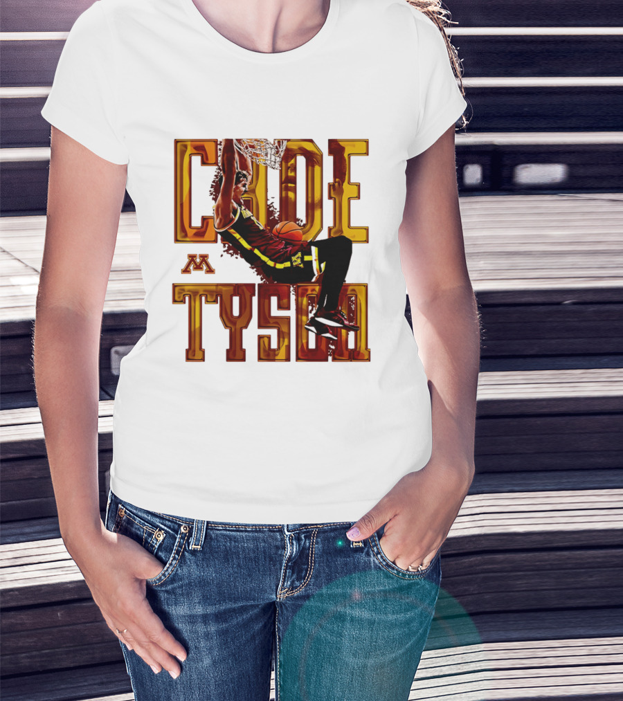 Cade Tyson Minnesota Basketball Dunk NCAA 2026 T-Shirt