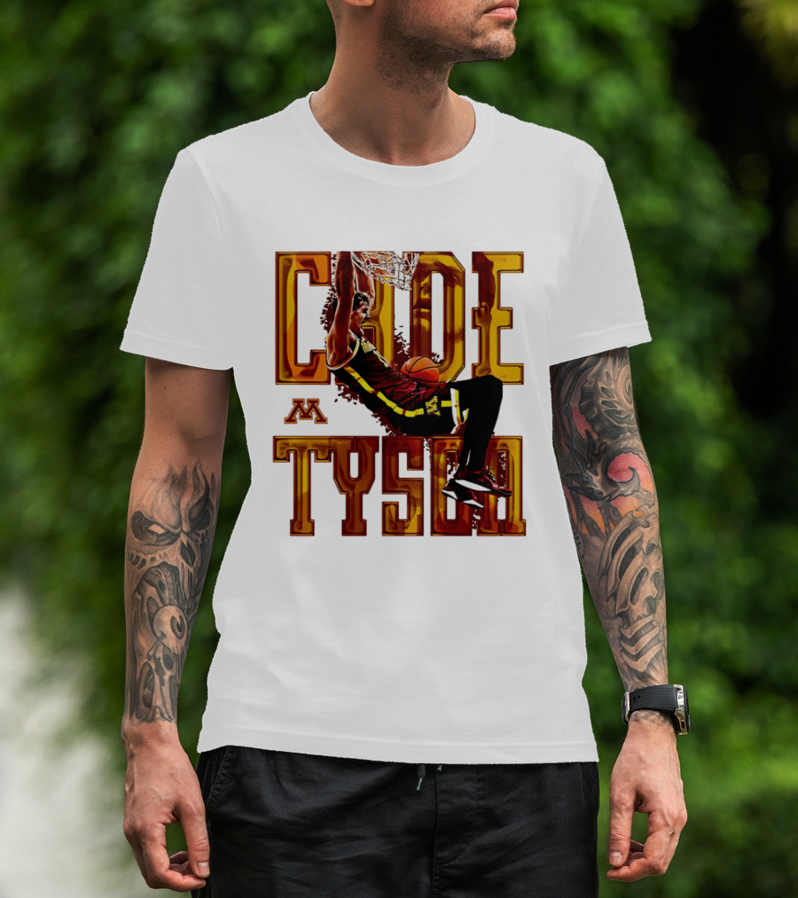 Cade Tyson Minnesota Basketball Dunk NCAA 2026 T-Shirt