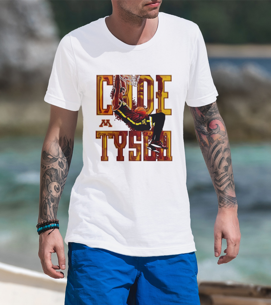 Cade Tyson Minnesota Basketball Dunk NCAA 2026 T-Shirt