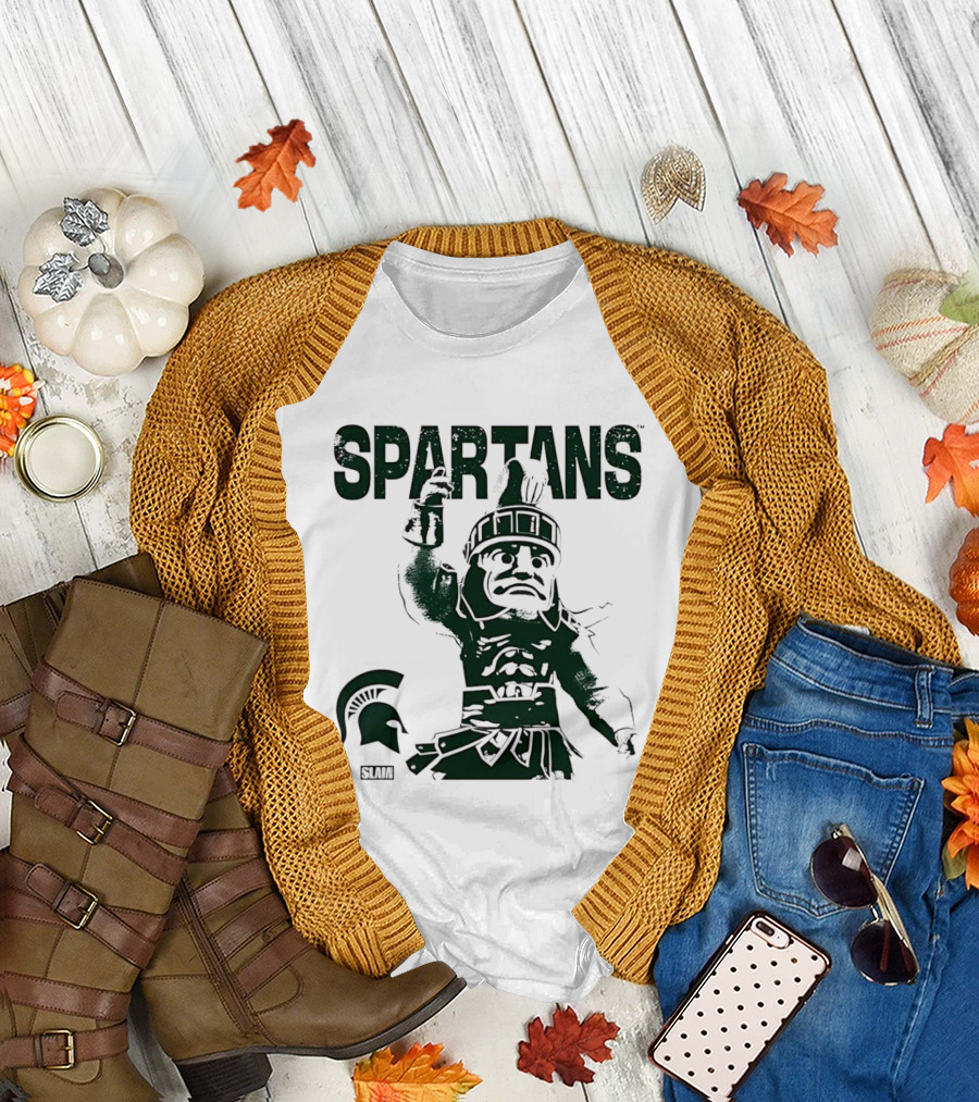 Michigan State Spartans Vintage Logo Mode Slam T-Shirt