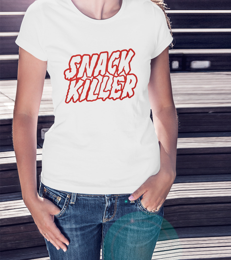 Seventeen Snack Killer Bold Red T-Shirt