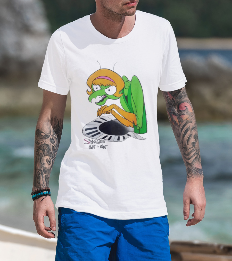 Space Ghost Coast To Coast Zorak Playing Piano T-Shirt