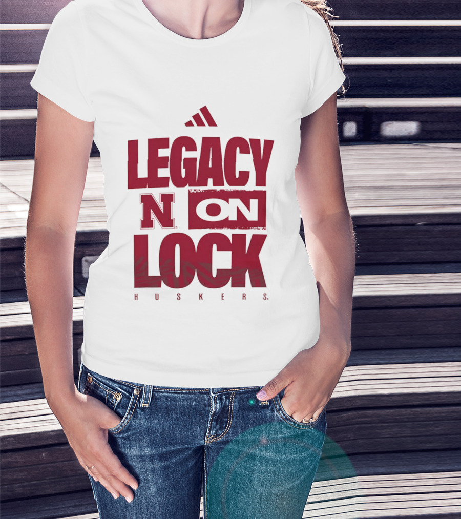 Nebraska Cornhuskers Legacy N On Lock Huskers T-Shirt