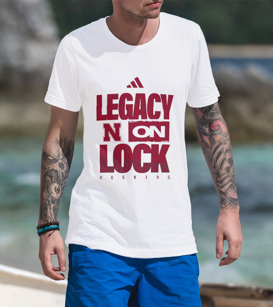 Nebraska Cornhuskers Legacy N On Lock Huskers T-Shirt