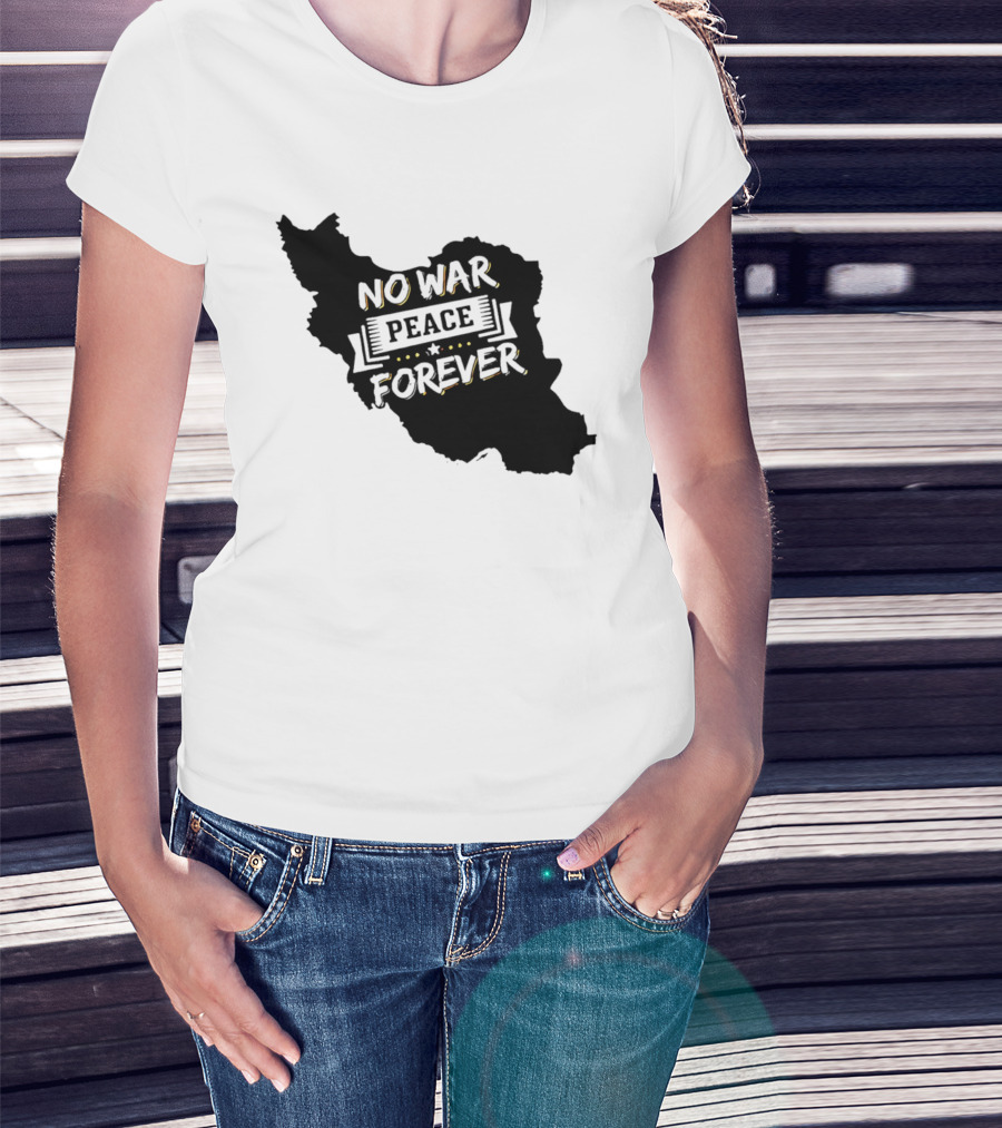 No War Peace Forever Map T-Shirt