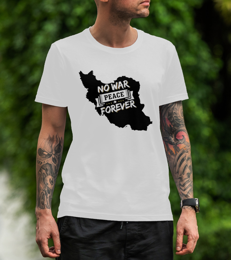 No War Peace Forever Map T-Shirt