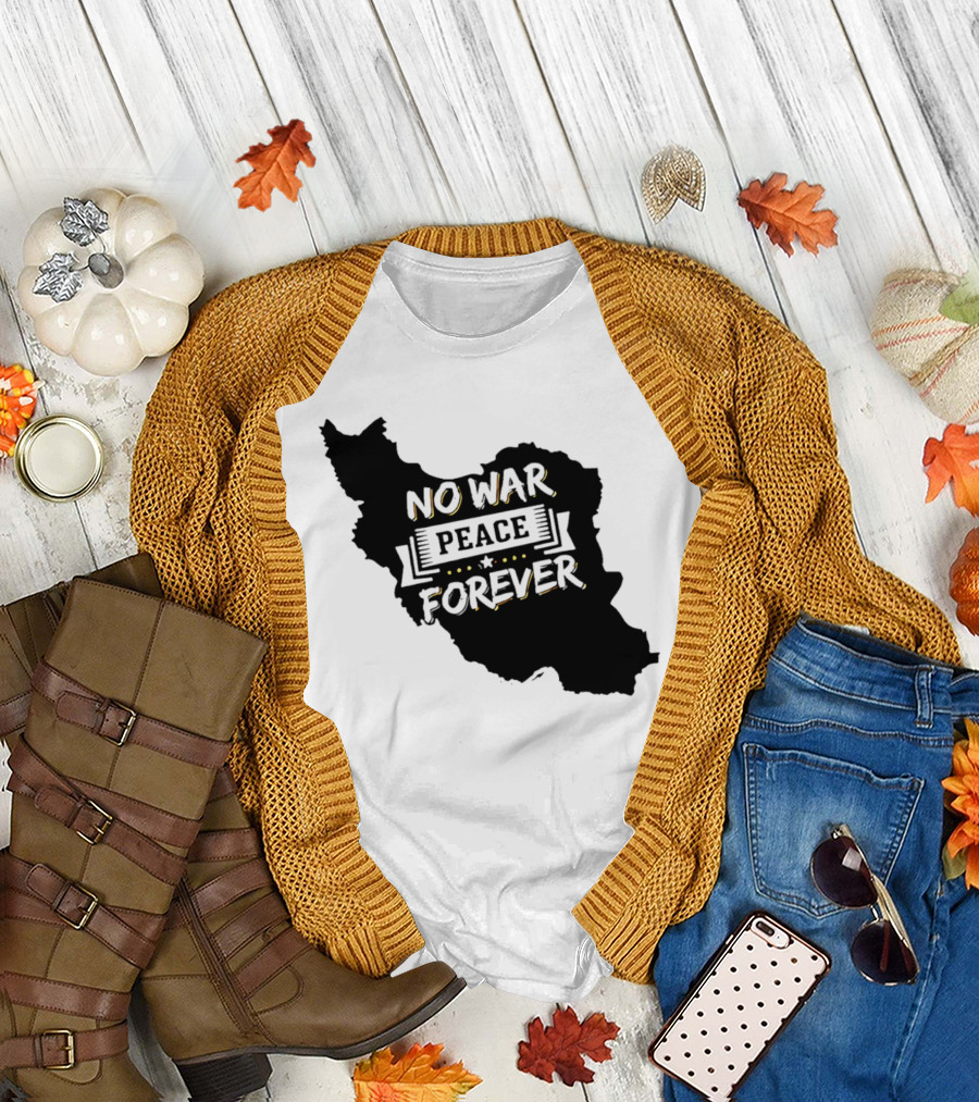 No War Peace Forever Map T-Shirt