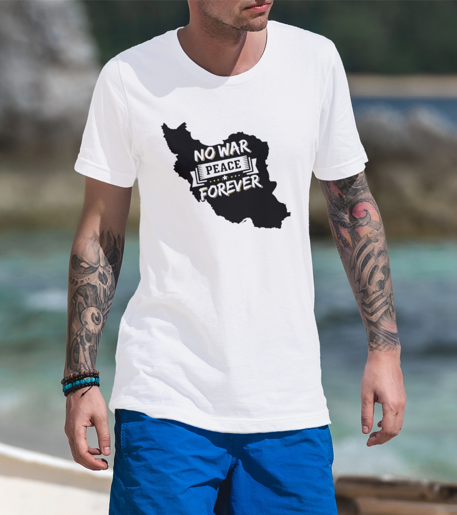 No War Peace Forever Map T-Shirt