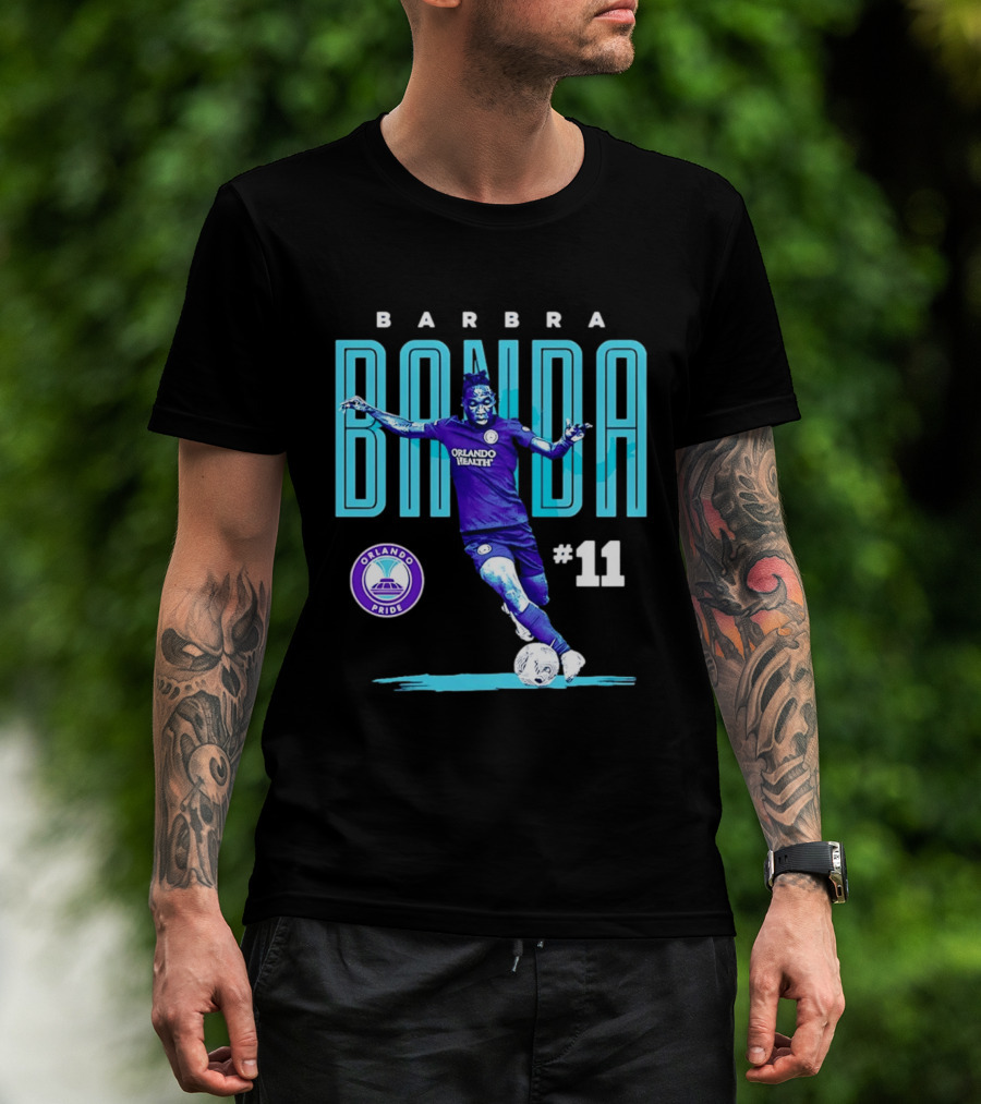 Barbra Banda Orlando Pride #11 Bitmap Player Soccer T-Shirt
