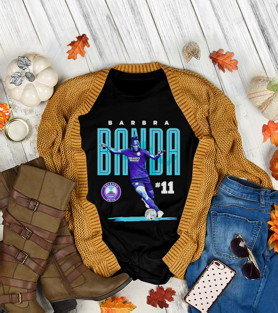 Barbra Banda Orlando Pride #11 Bitmap Player Soccer T-Shirt