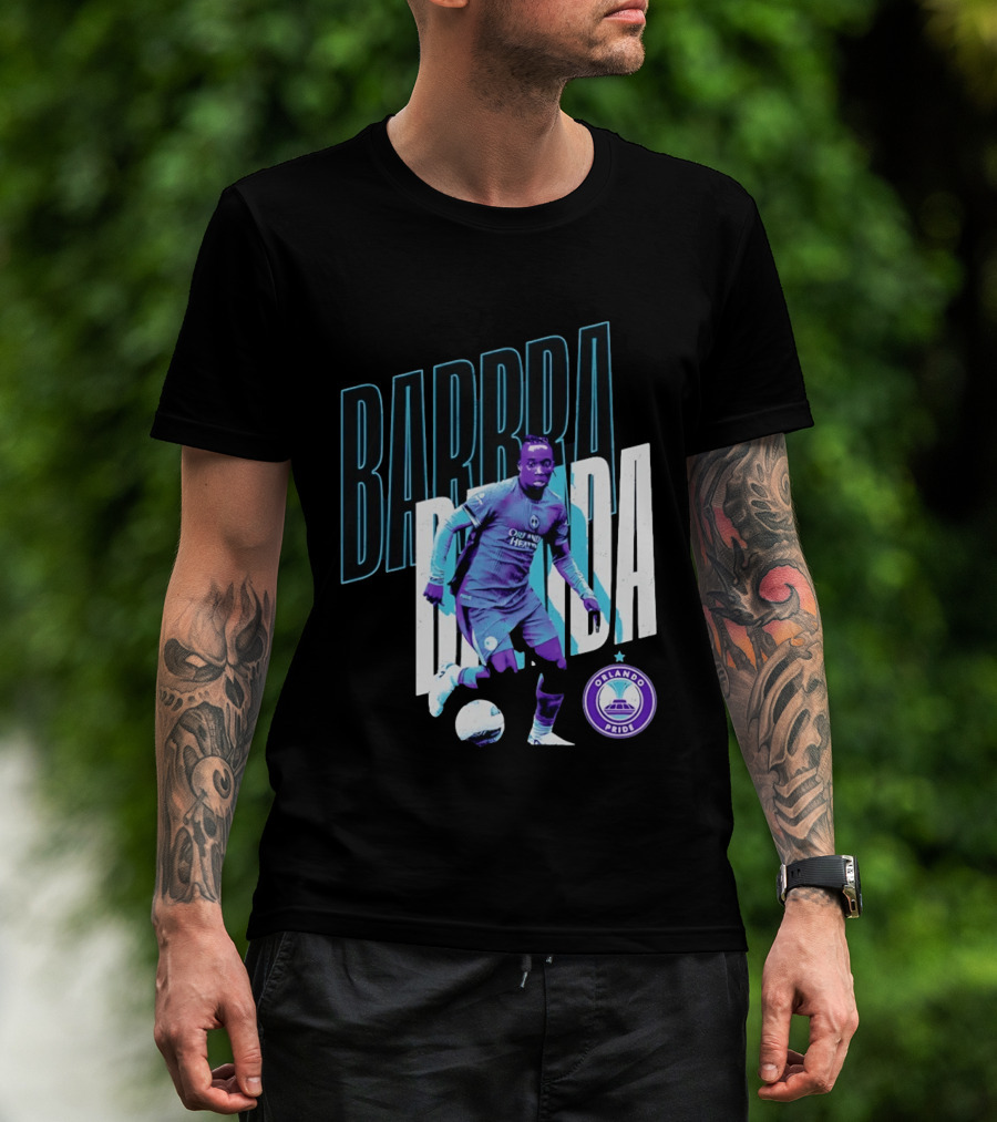 Barbra Banda Orlando Pride Soccer Player Action Pose T-Shirt