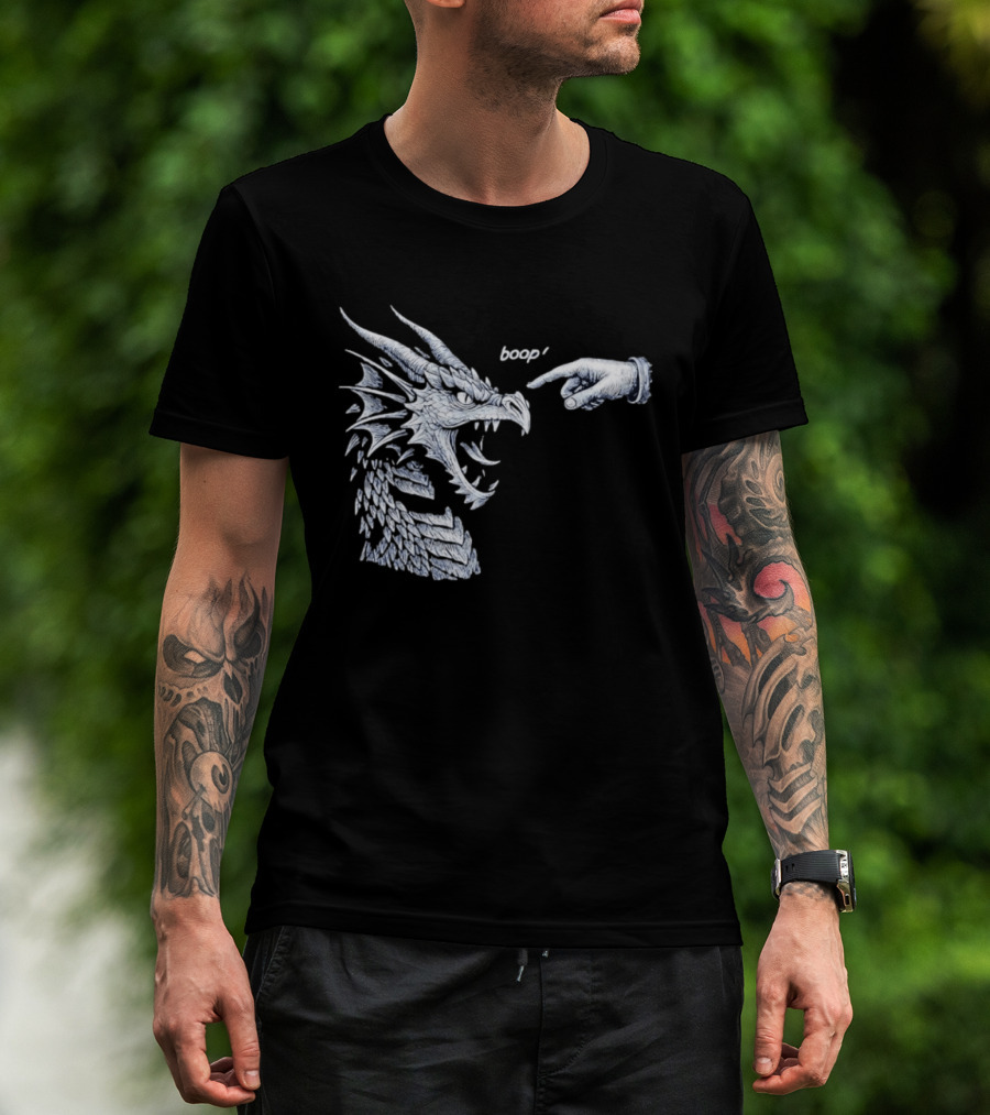 Boop Dragon With Pointing Finger T-Shirt
