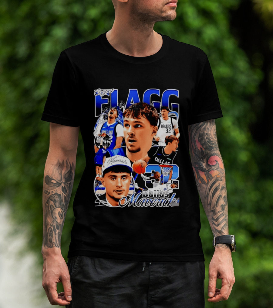 Cooper Flagg Dallas Mavericks 32 Basketball Star T-Shirt