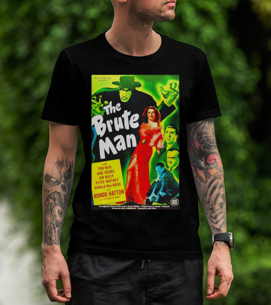 The Brute Man Rondo Hatton Tom Neal Jane Adams Jan Wiley Classic Horror Film T-Shirt