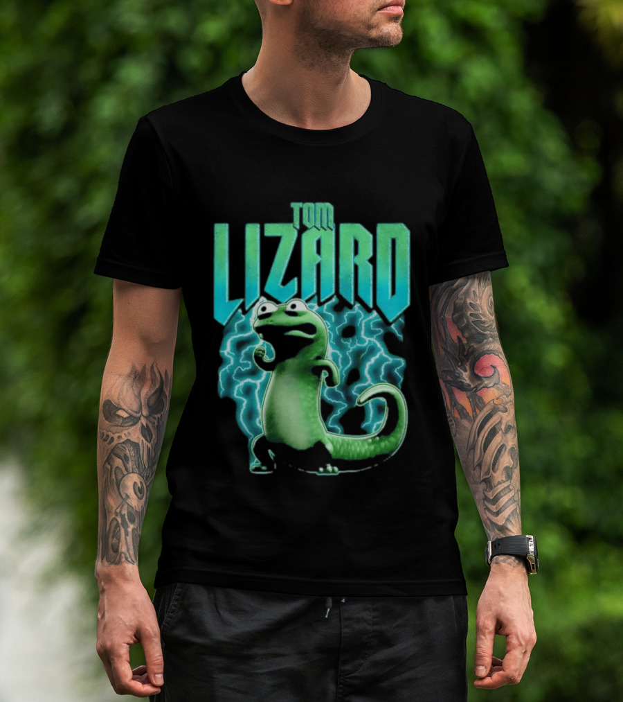 Tom Lizard Animated Lightning Character Disney Hoppers T-Shirt