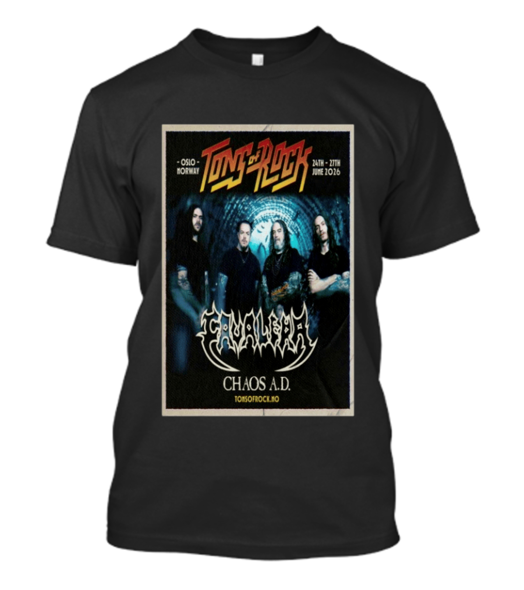 Tons Of Rock Oslo Norway June 24 27 2026 Cavalera Chaos A.D. T-Shirt