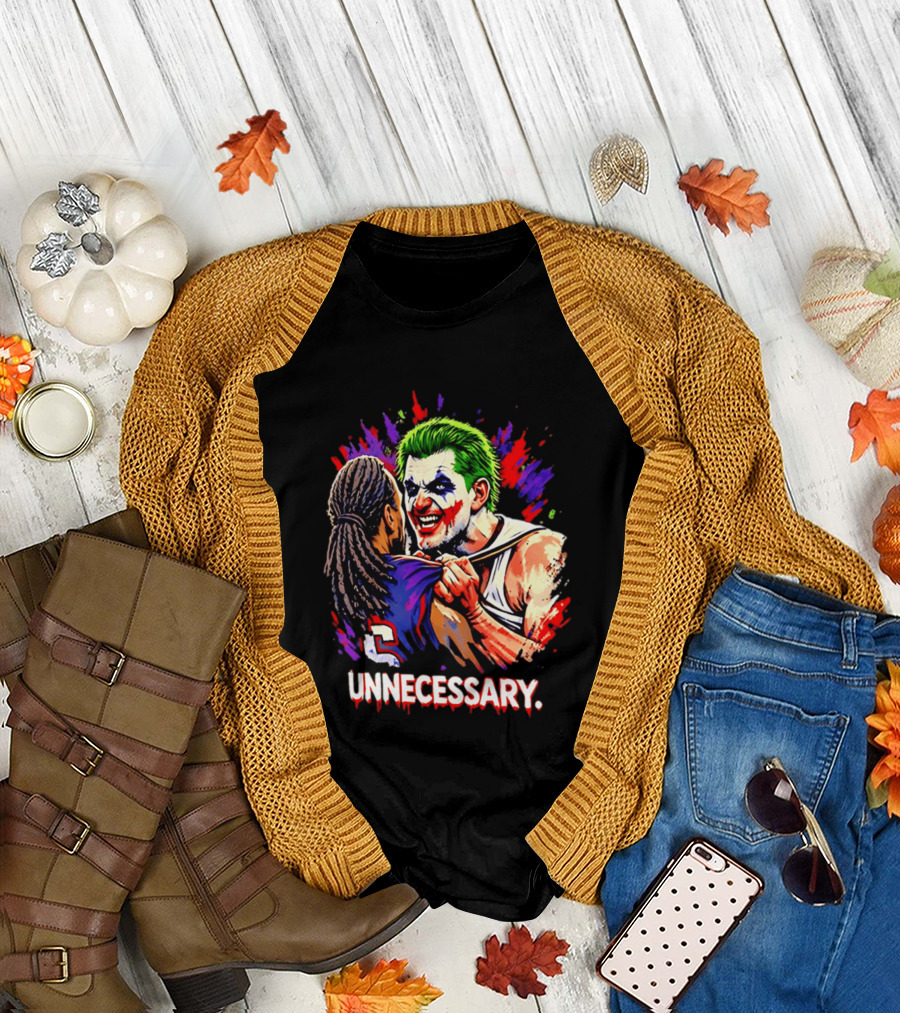 Unnecessary Joker Nikola Jokic Denver Nuggets Basketball Meme T-Shirt