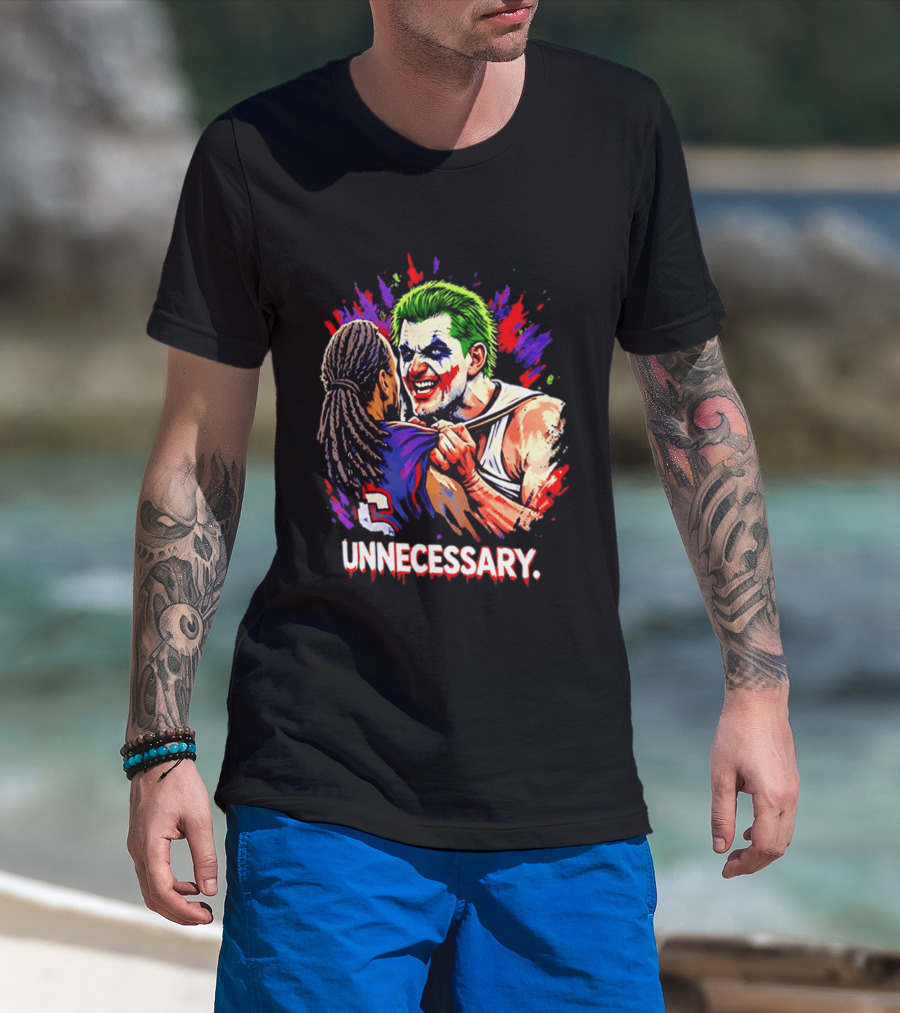 Unnecessary Joker Nikola Jokic Denver Nuggets Basketball Meme T-Shirt