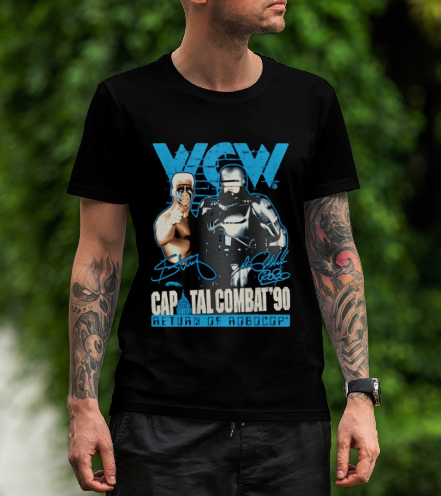 WCW Capital Combat 90 Return Of Robocop T-Shirt