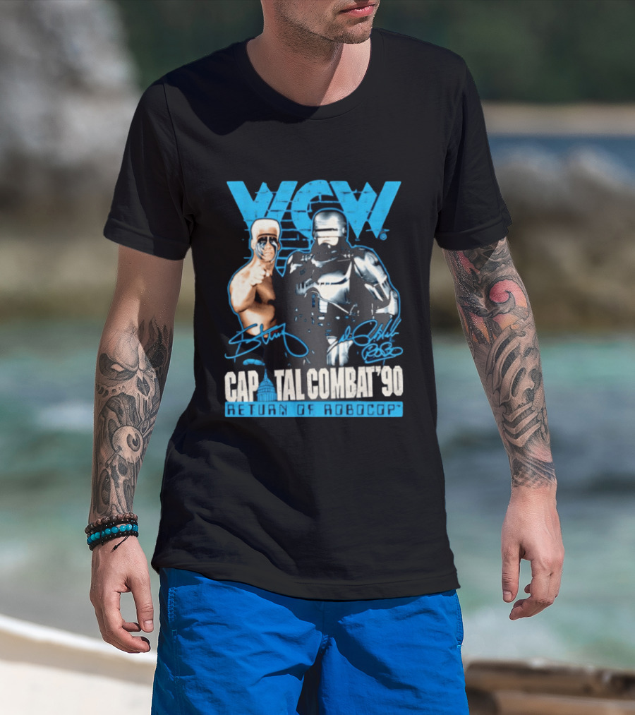 WCW Capital Combat 90 Return Of Robocop T-Shirt