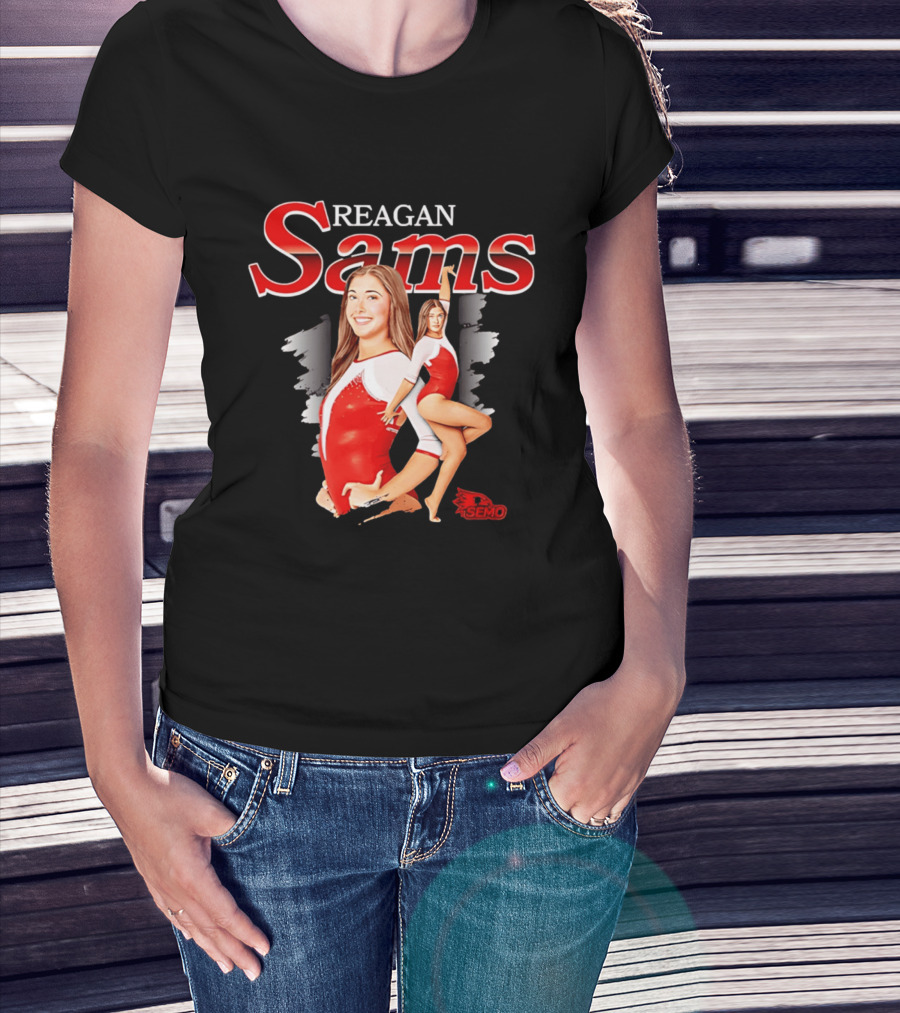Reagan Sams SEMO Gymnastics NCAA Player Collage T-Shirt