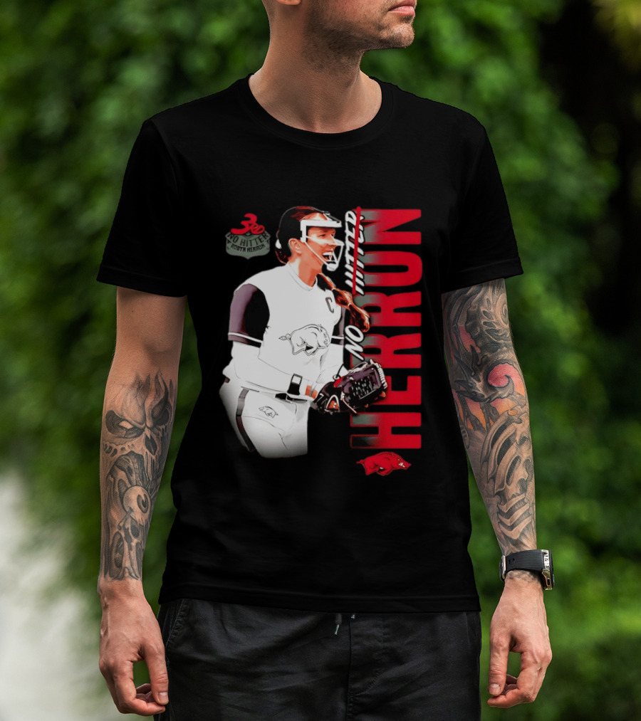 Robyn Herron Arkansas Razorbacks No Hitter No Hitz Herron T-Shirt