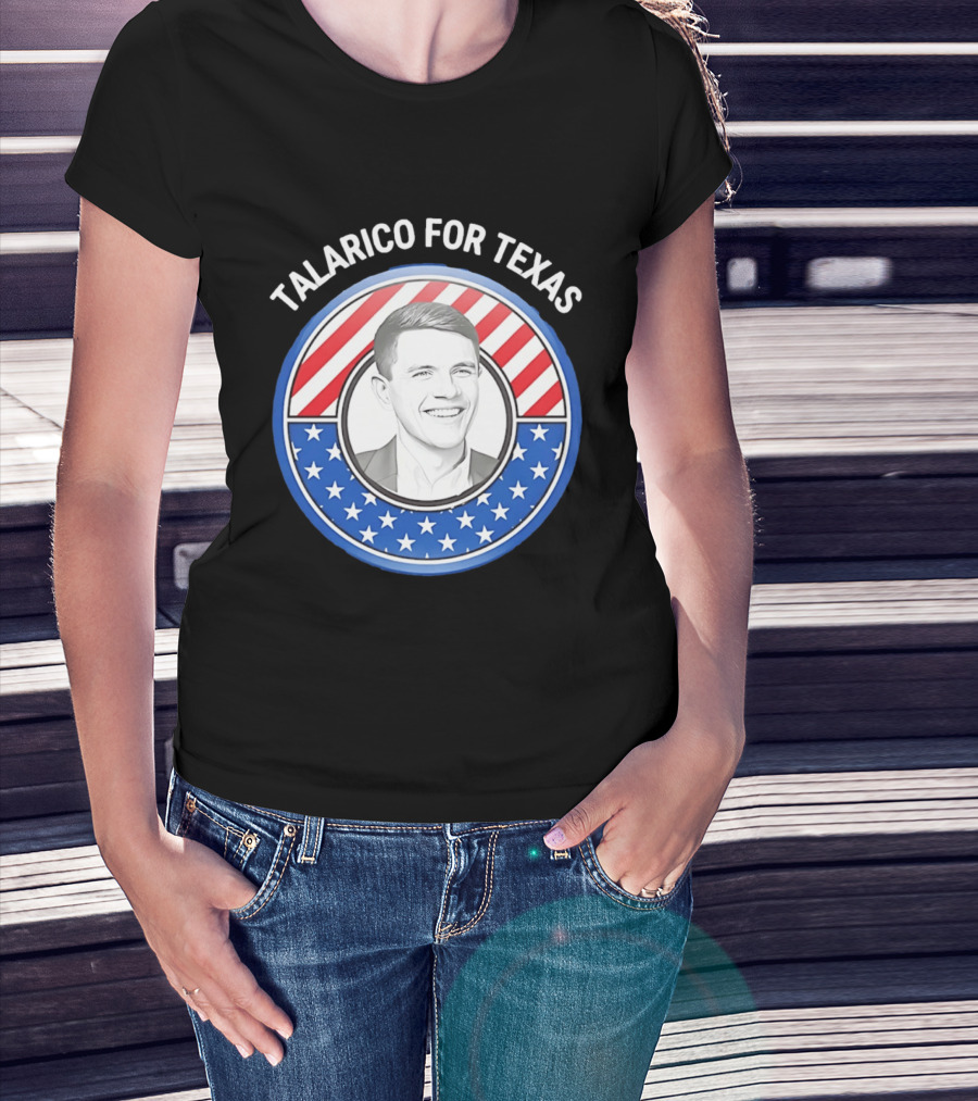 Talarico For Texas US Senator James Talarico '26 Stars Stripes Campaign T-Shirt