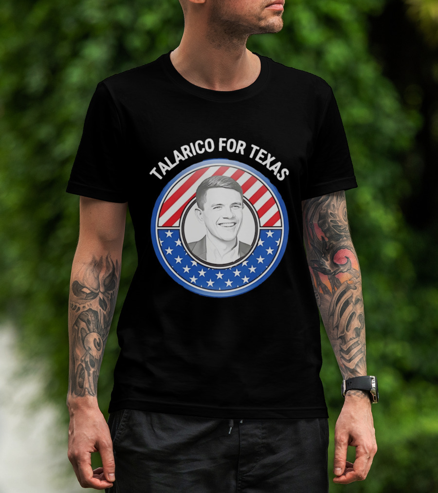 Talarico For Texas US Senator James Talarico '26 Stars Stripes Campaign T-Shirt