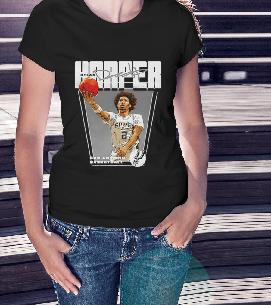 Dylan Harper San Antonio Spurs Basketball Premiere T-Shirt