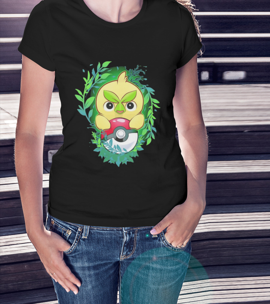 Pokémon Browt Grass Chicken Pokeball Forest T-Shirt