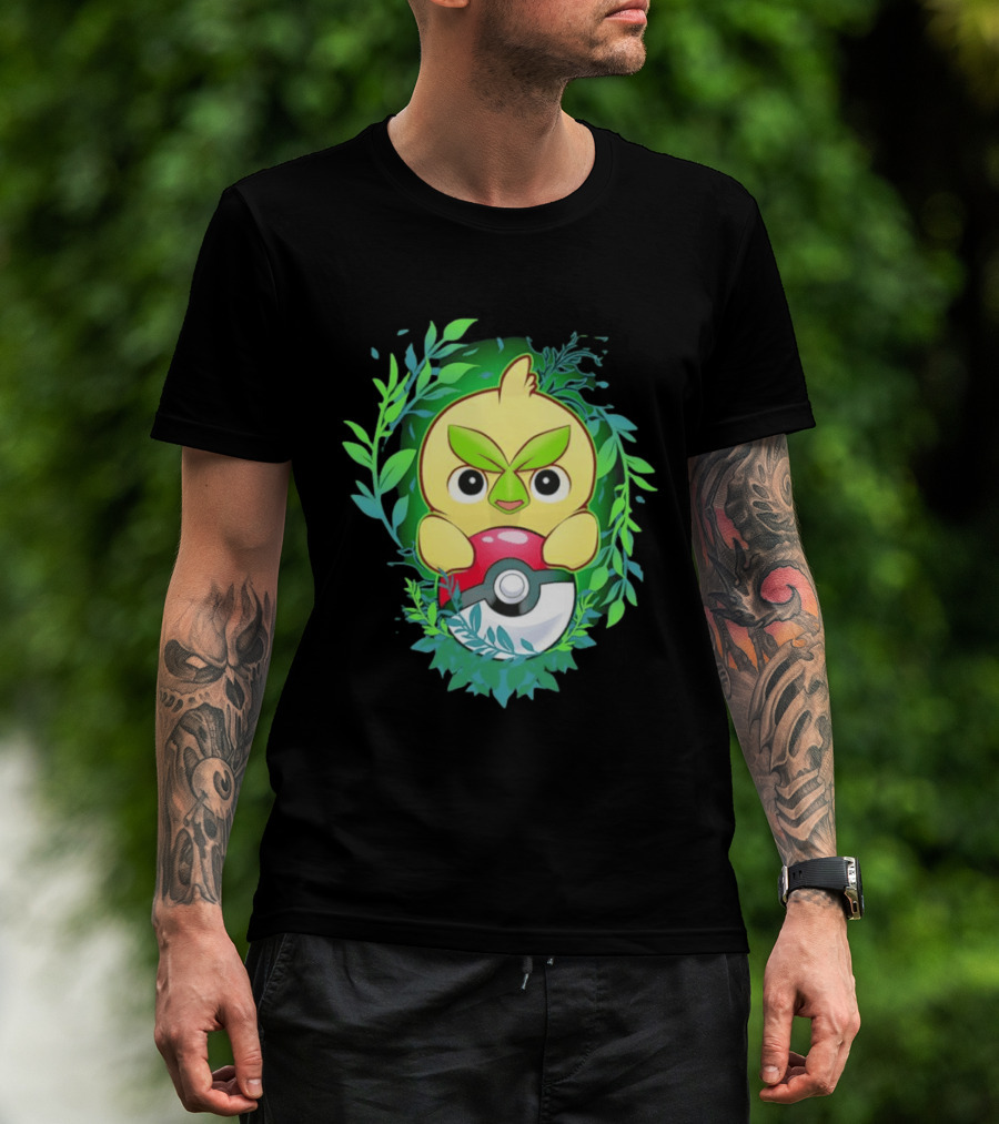 Pokémon Browt Grass Chicken Pokeball Forest T-Shirt