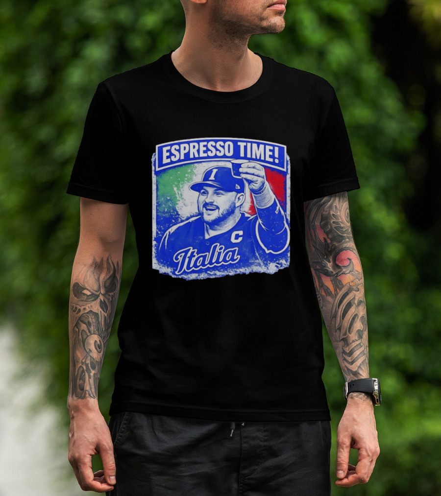 Espresso Time Italia Italy Baseball Celebration T-Shirt