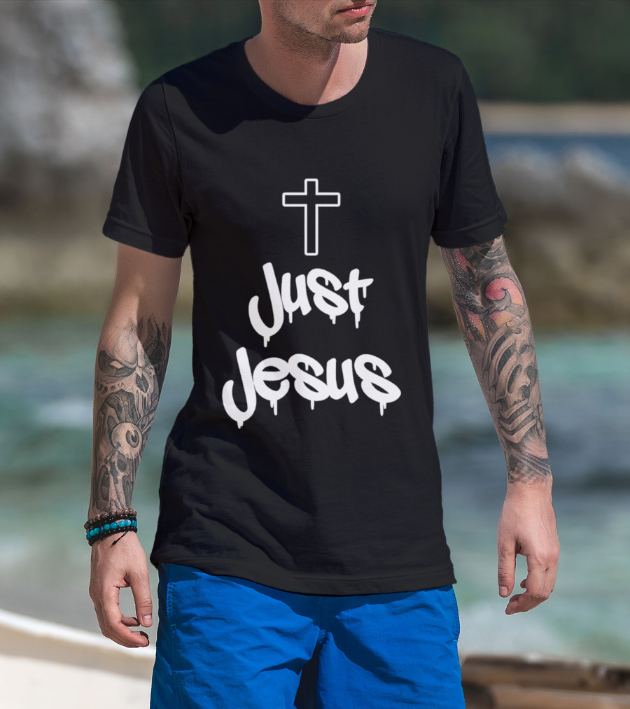 Charles Kiely Just Jesus Cross T-Shirt