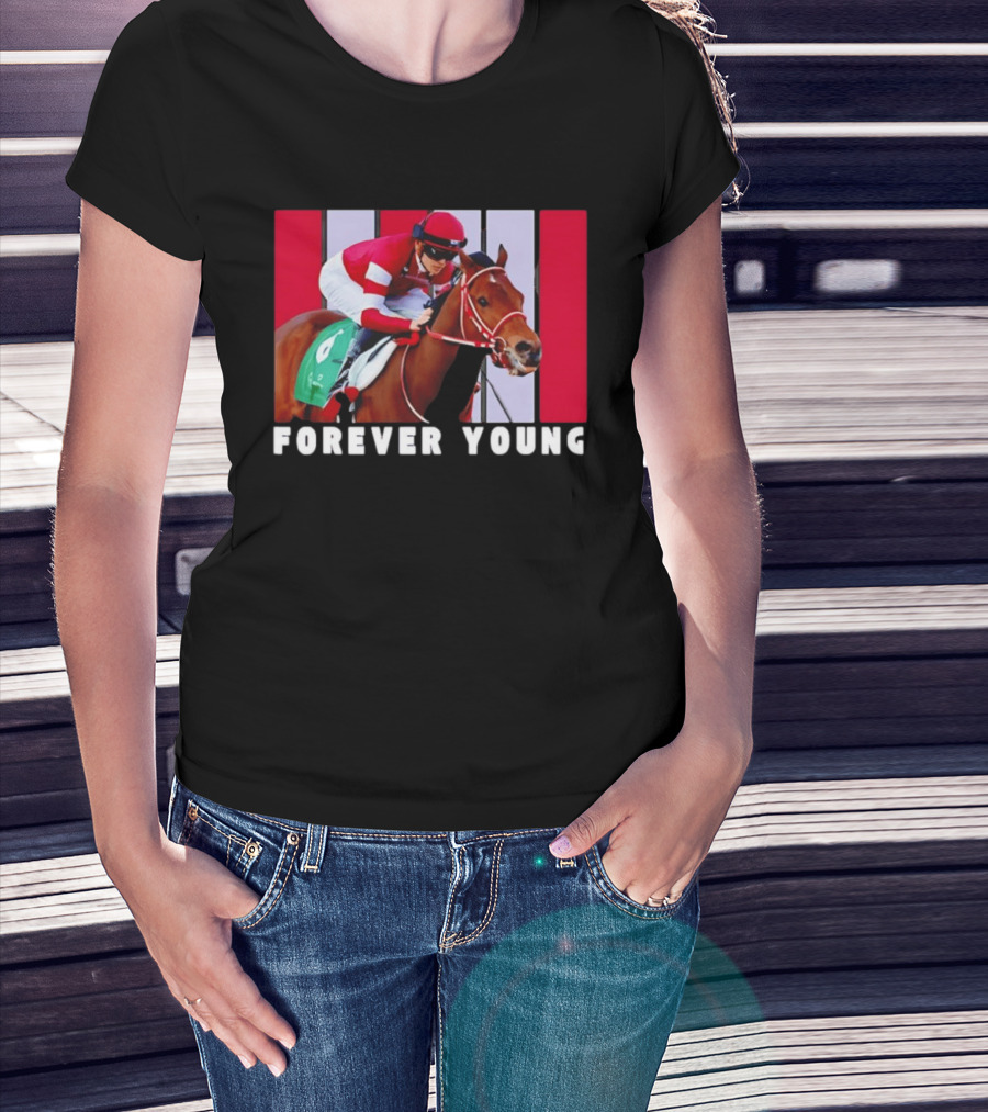 Forever Young Horse Racing Santa Anita T-Shirt
