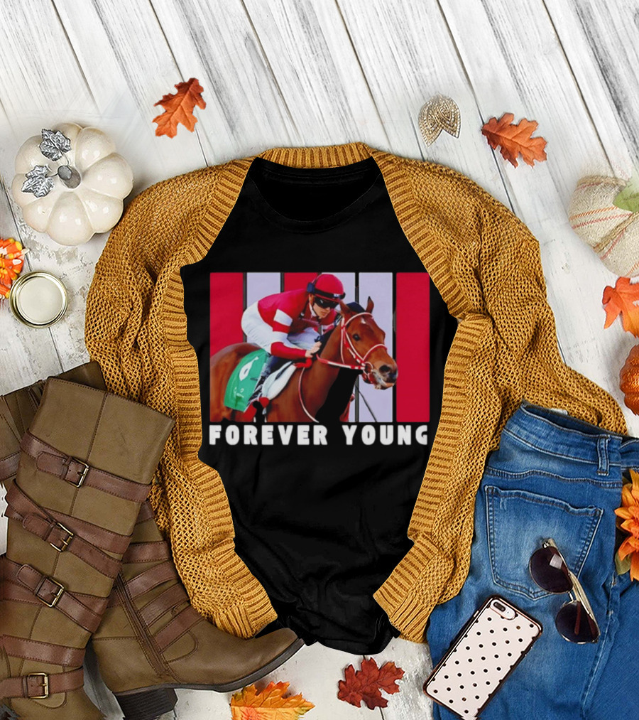 Forever Young Horse Racing Santa Anita T-Shirt