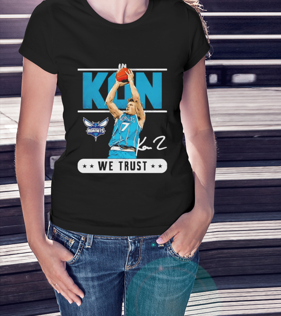 Kon Knueppel Charlotte Hornets Basketball We Trust T-Shirt