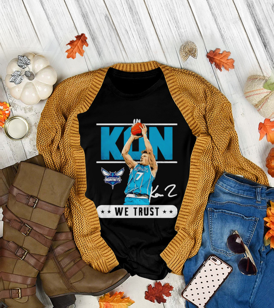 Kon Knueppel Charlotte Hornets Basketball We Trust T-Shirt