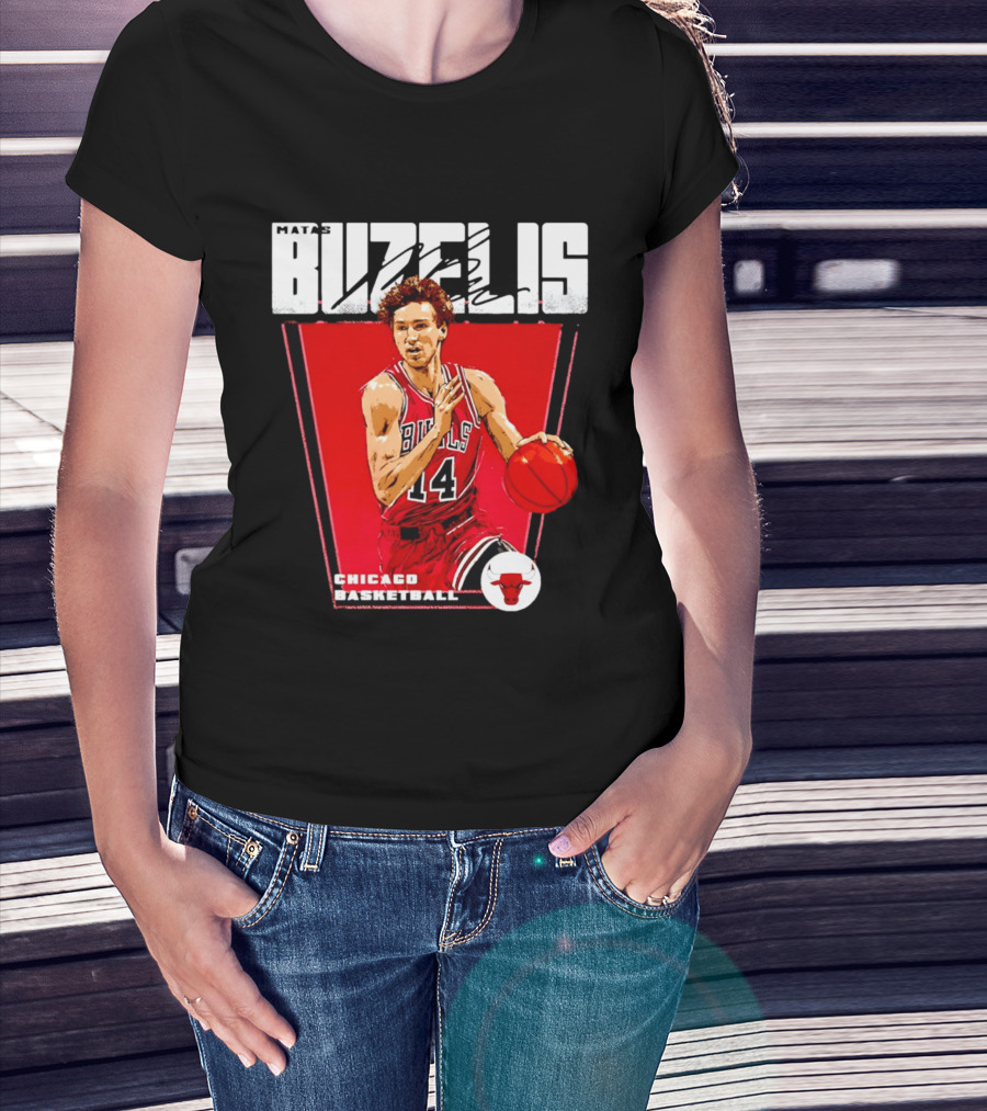 Matas Buzelis Chicago Basketball Bulls 14 T-Shirt