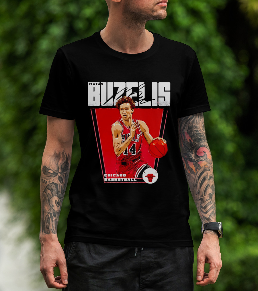 Matas Buzelis Chicago Basketball Bulls 14 T-Shirt