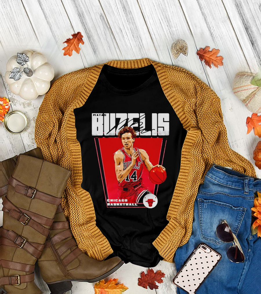 Matas Buzelis Chicago Basketball Bulls 14 T-Shirt