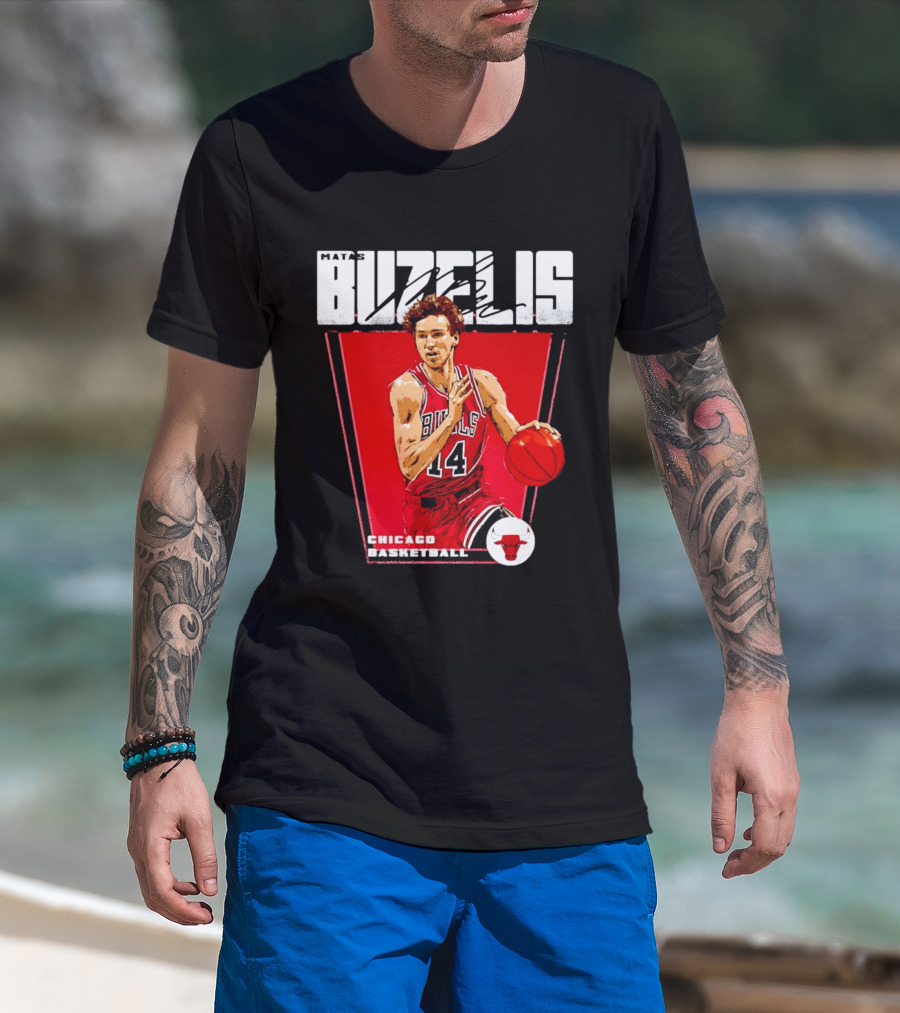 Matas Buzelis Chicago Basketball Bulls 14 T-Shirt