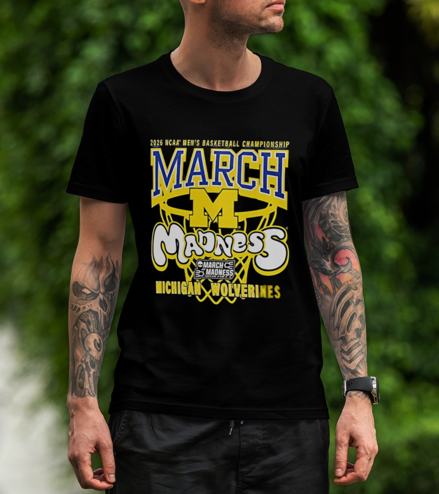 2026 NCAA Men's Basketball Championship March Madness Michigan Wolverines T-Shirt