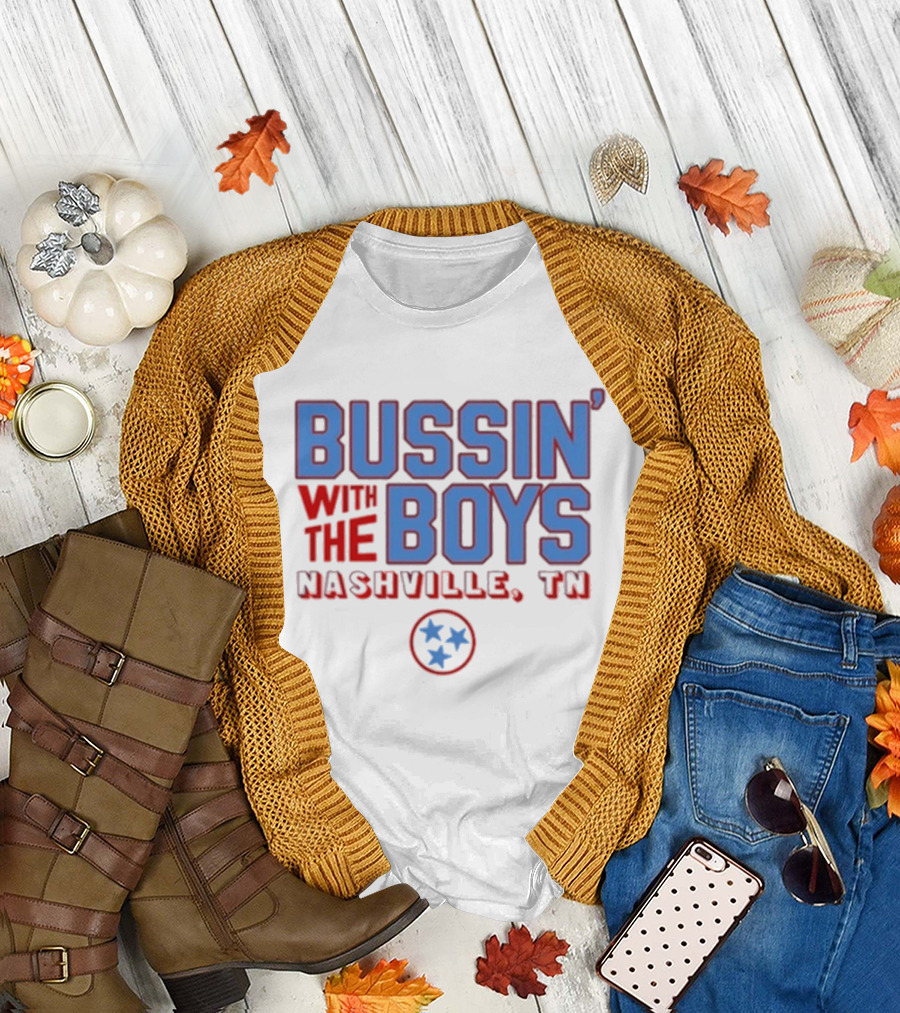Bussin' with the Boys Nashville TN Three Stars T-Shirt