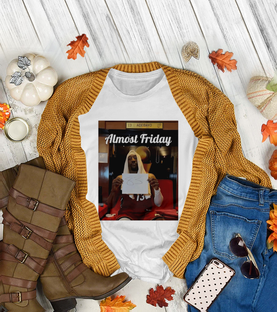 Almost Friday Bam Adebayo 83 Points Locker Room Moment T-Shirt